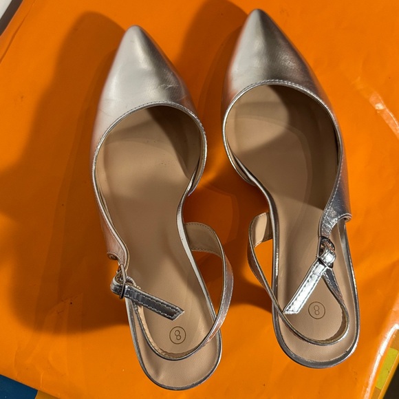 Silver kitten heels - Picture 6 of 7